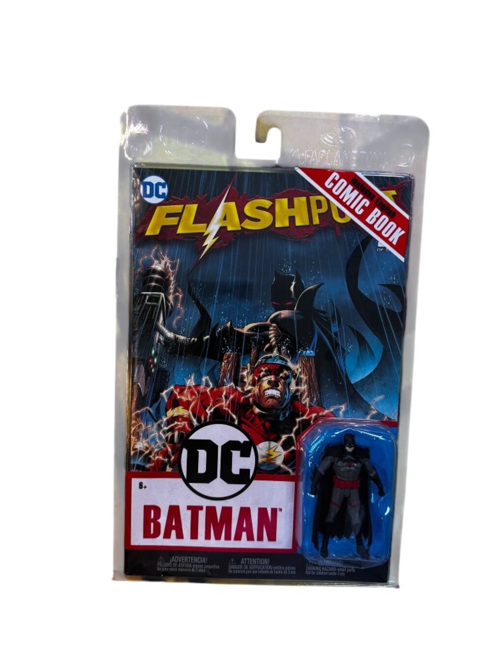 McFarlane Toys DC Flashpoint Batman 3-Inch Figure with Comic Book